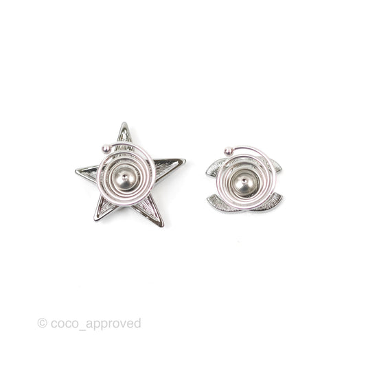 Chanel CC Crystal Star Hair Accessories Gun Metal 22C