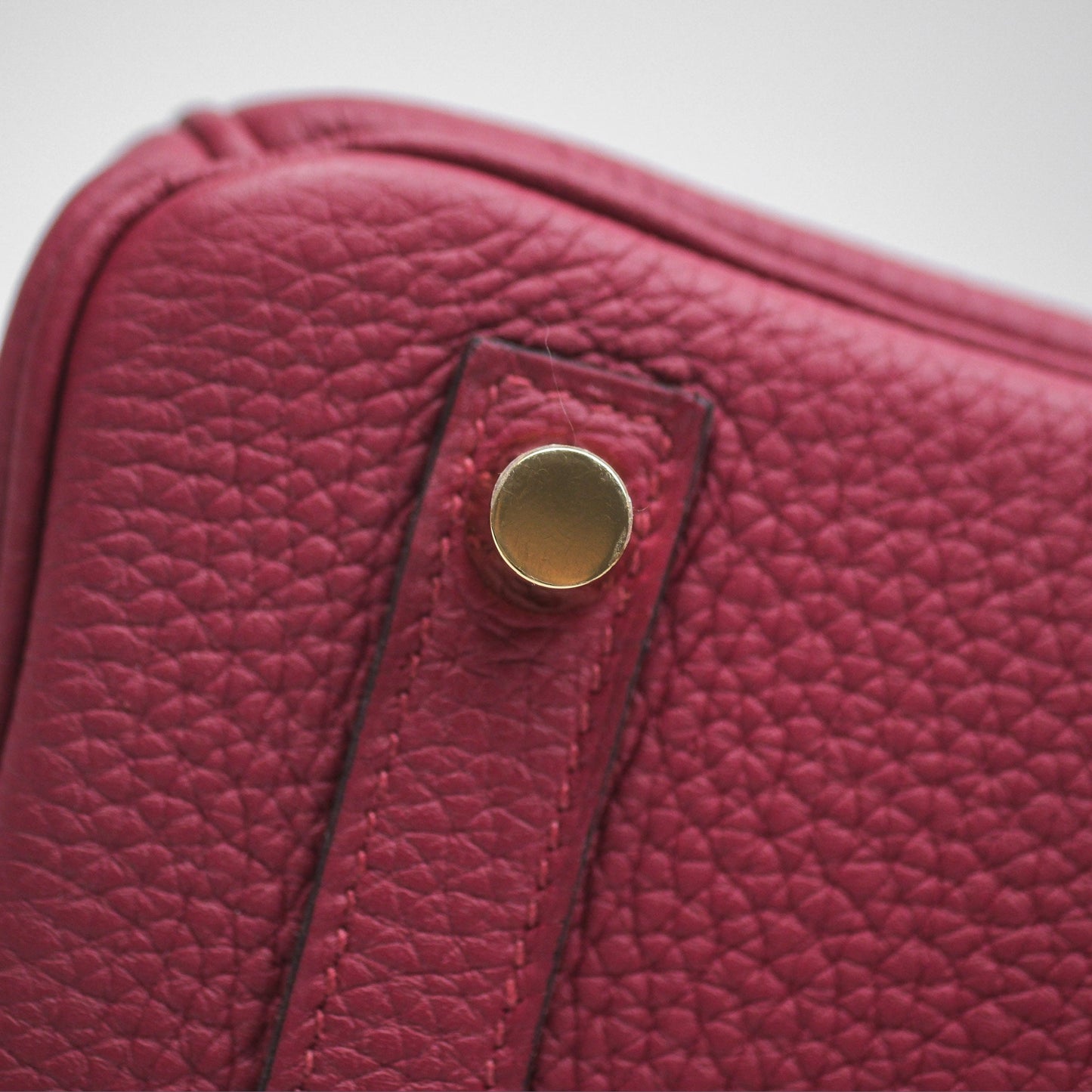 Hermès Birkin 25 Retourne Rouge Grenat K1 Togo Gold Hardware