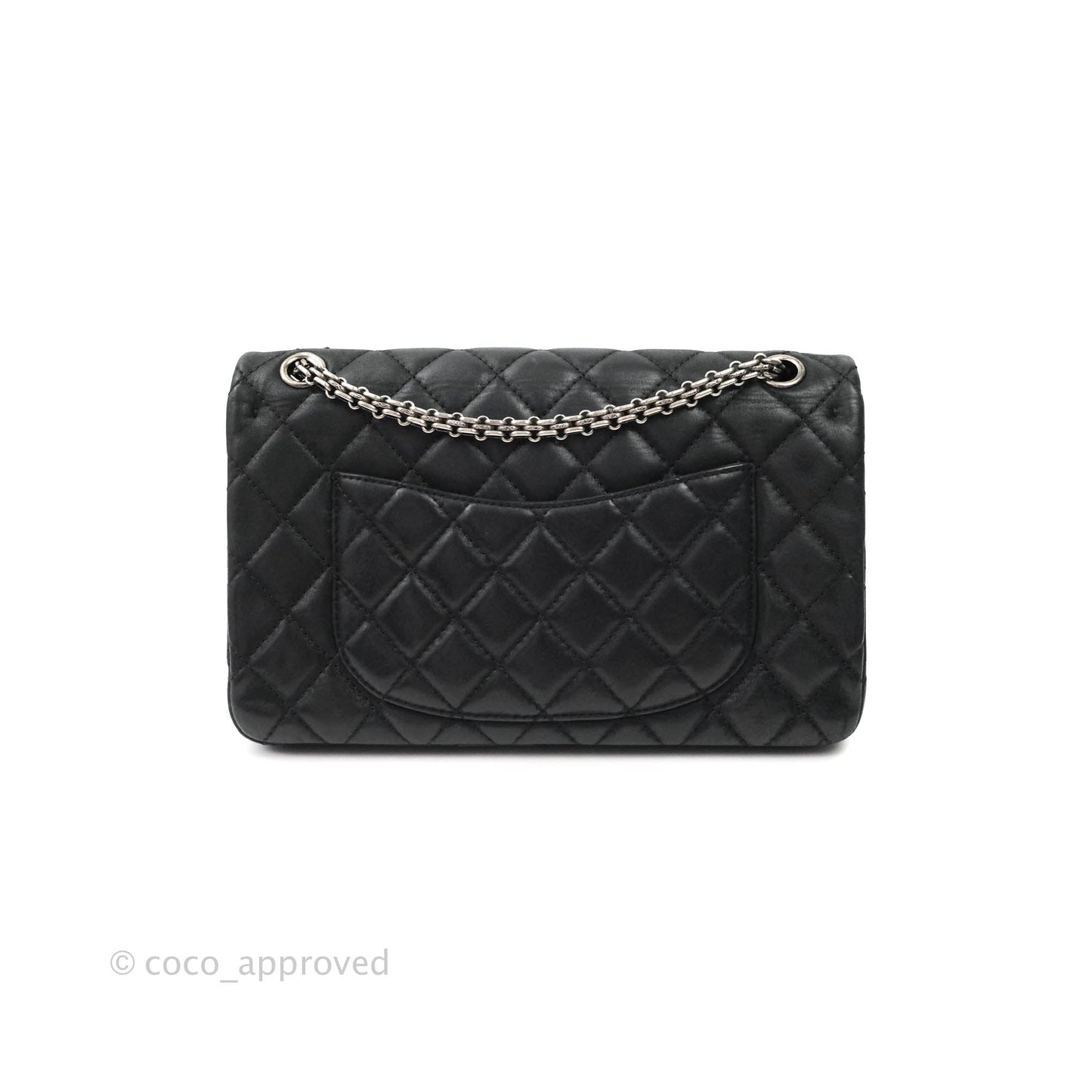 Chanel Reissue Quilted Aged Calfskin Black Ruthenium Hardware 226