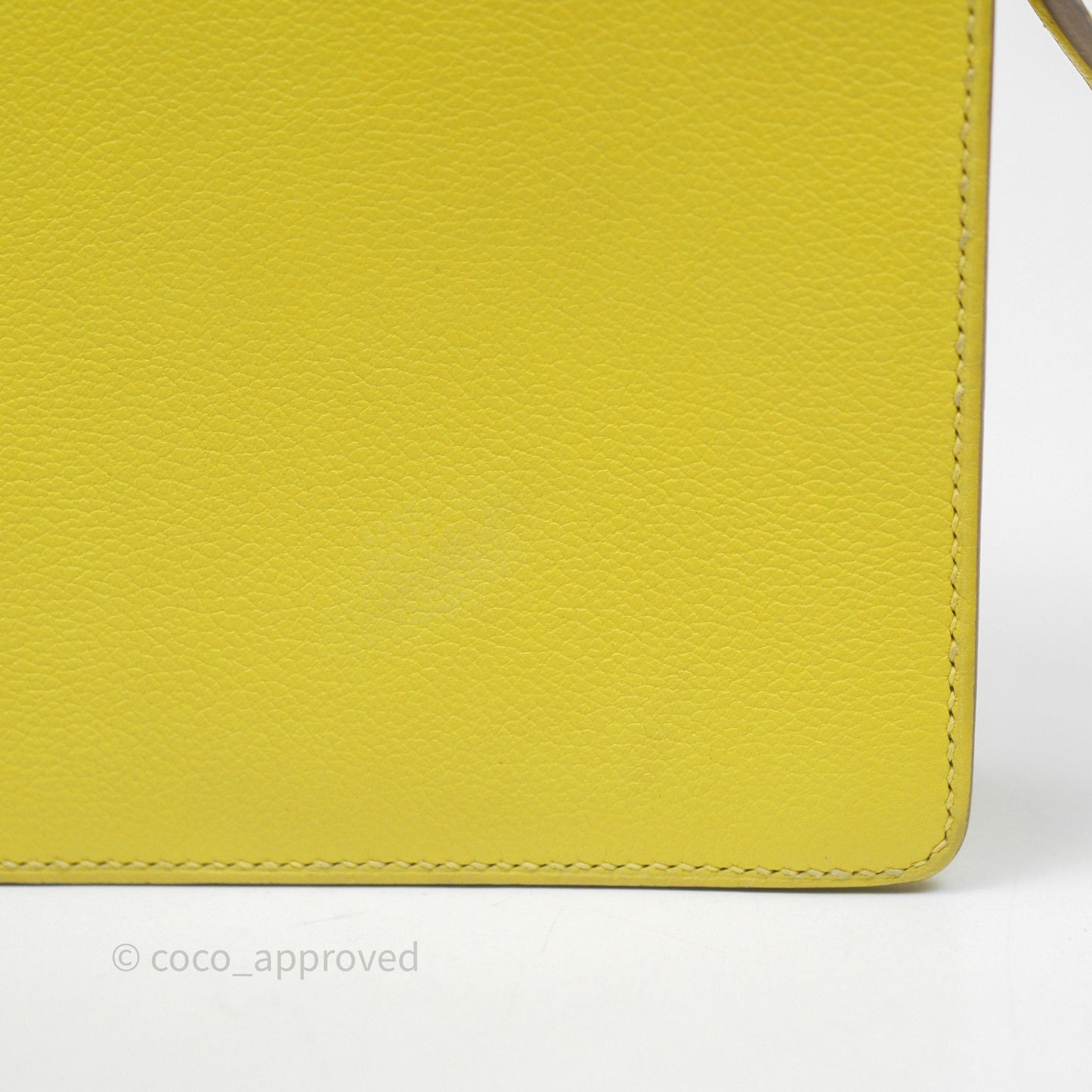 Hermès Roulis Mini 18 Lime 9R Evercolor Gold Hardware