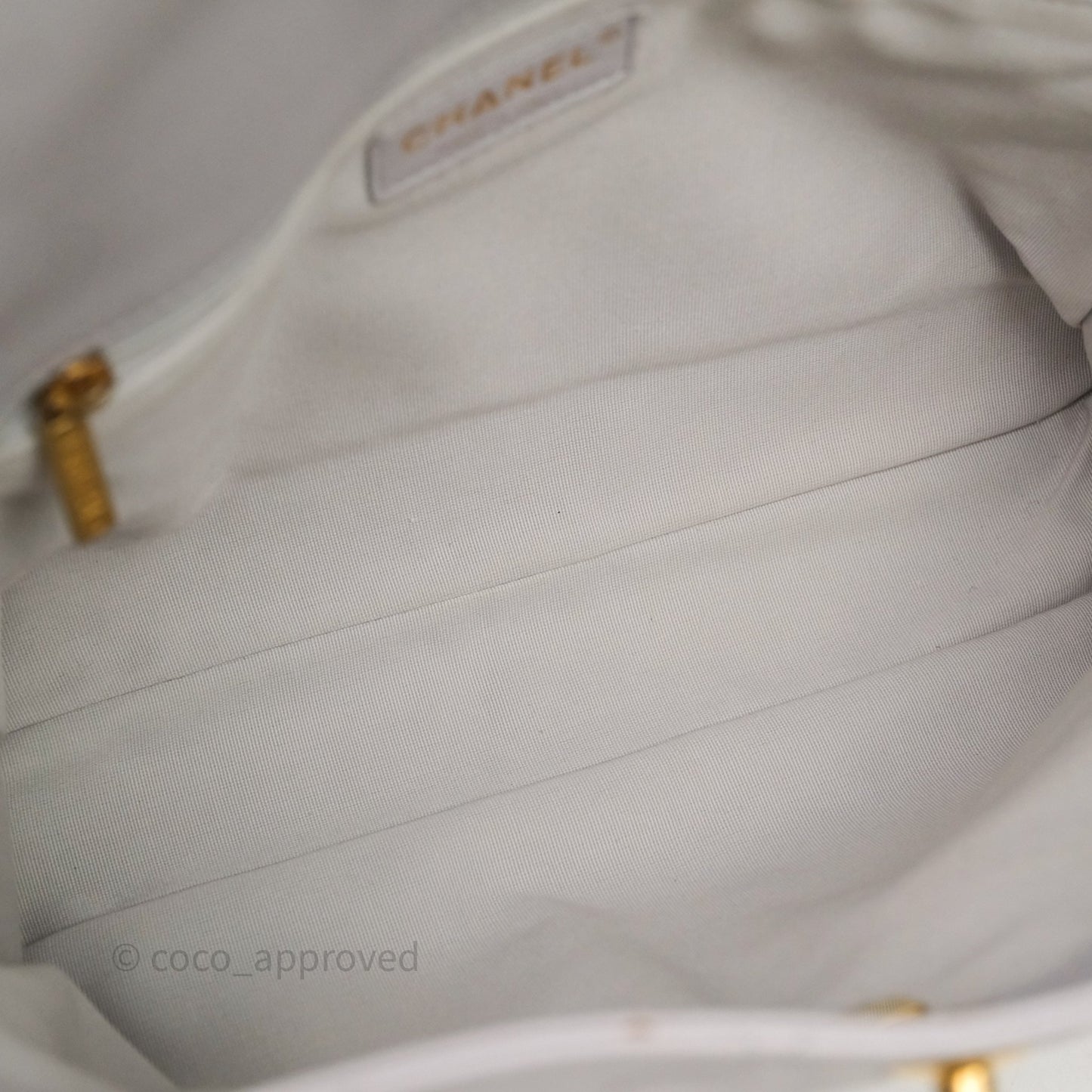Chanel Double Pocket Hobo Bag Grey Caviar Aged Gold Hardware
