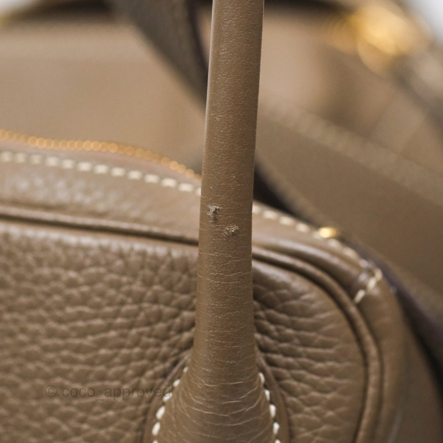Hermès Lindy 26 Etoupe 18 Taurillion Clemence Gold Hardware