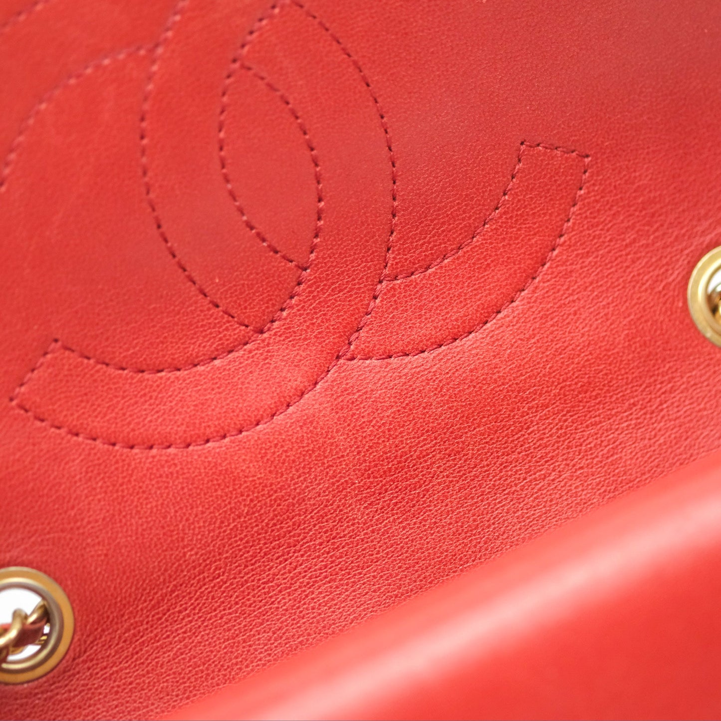 Chanel Diana Reissue Brick Red Gold Hardware