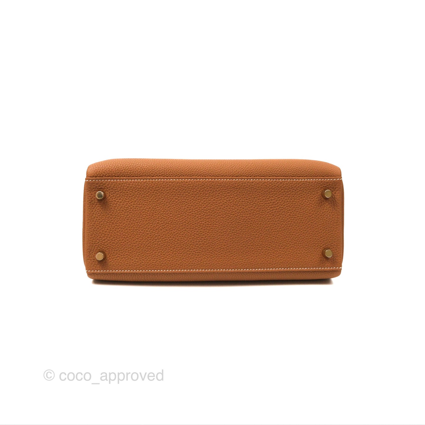 Hermès Retourne Kelly 28 Gold Togo Gold Hardware