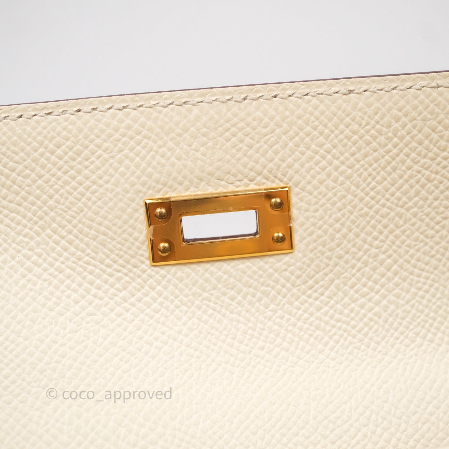 Hermès Kelly 25 Nata I2 Epsom Gold Hardware