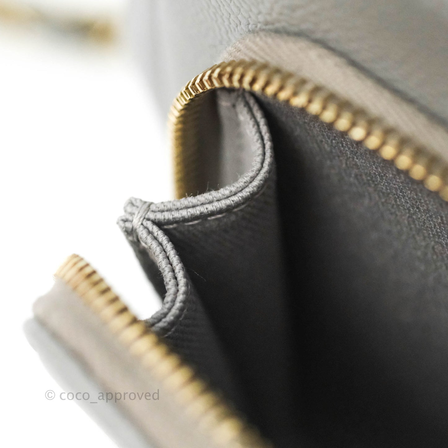 Chanel Quilted Medium Business Affinity Flap Grey Caviar Gold Hardware