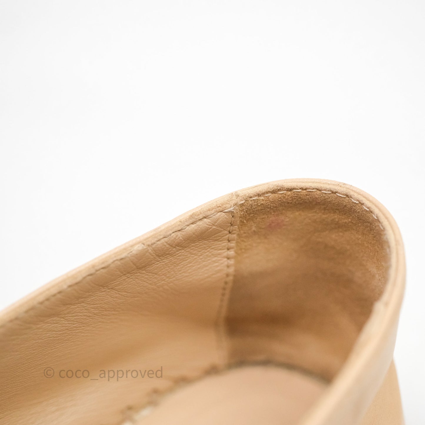 Chanel CC Espadrilles Beige Black Lambskin Size 37