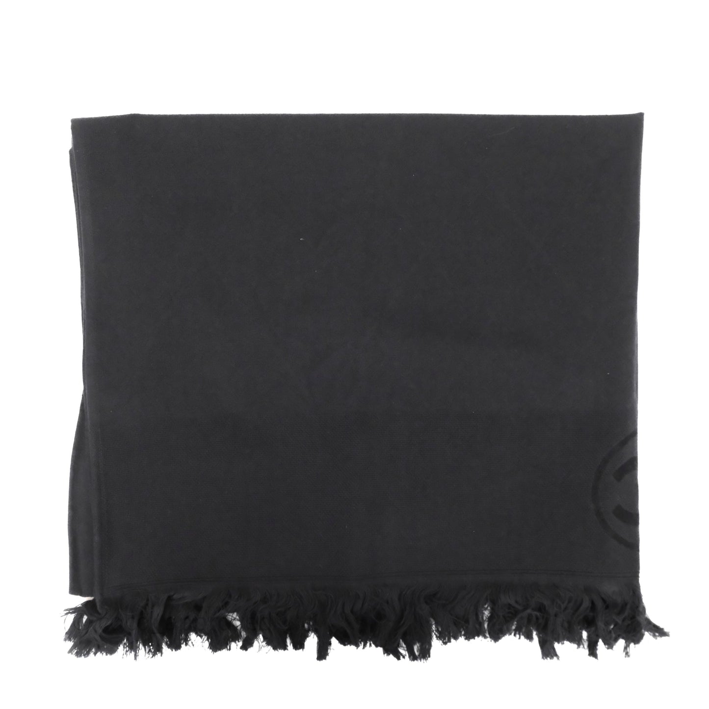 Chanel Black Fringe Beach Towel