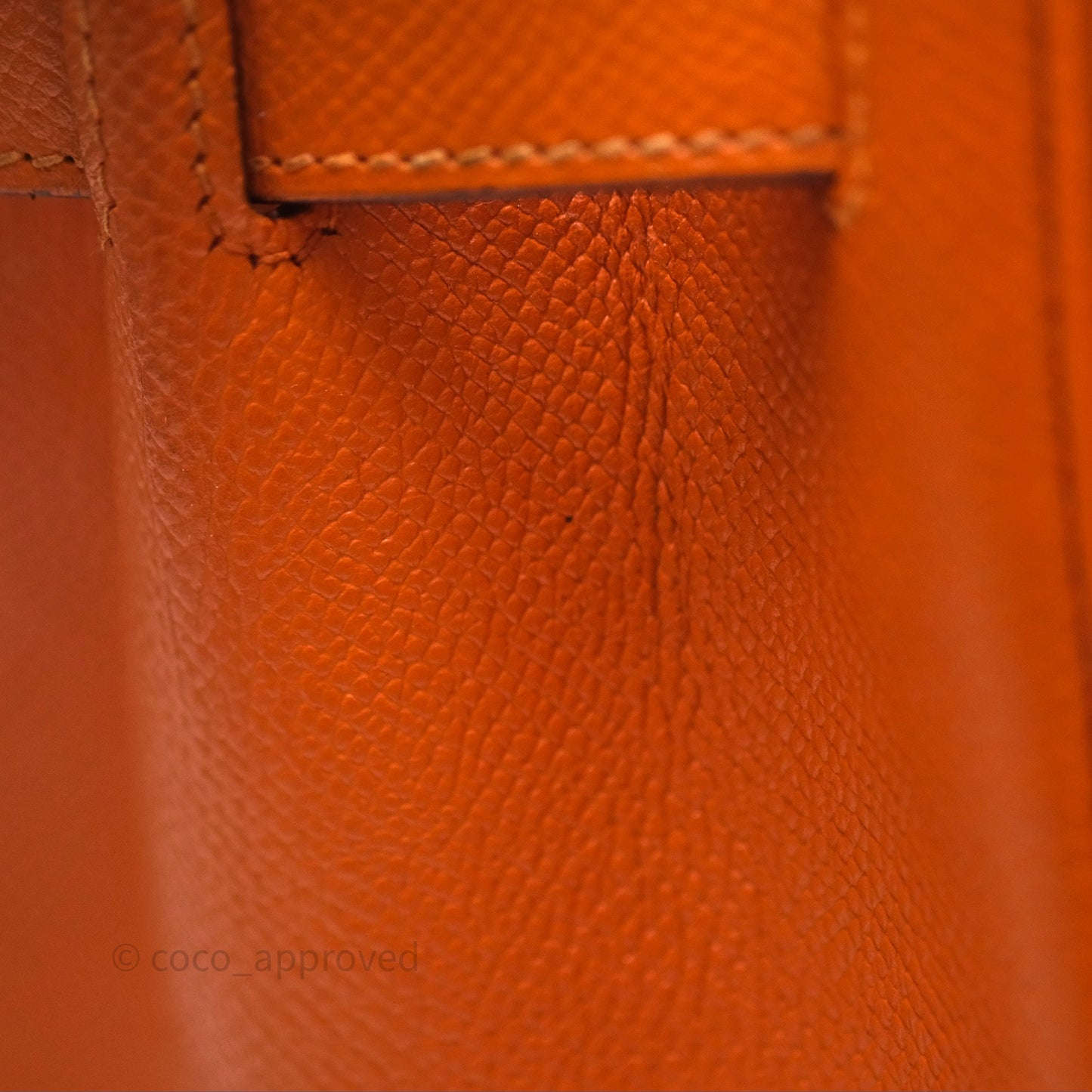 Hermès Birkin 30 Retourne Orange Epsom Palladium Hardware