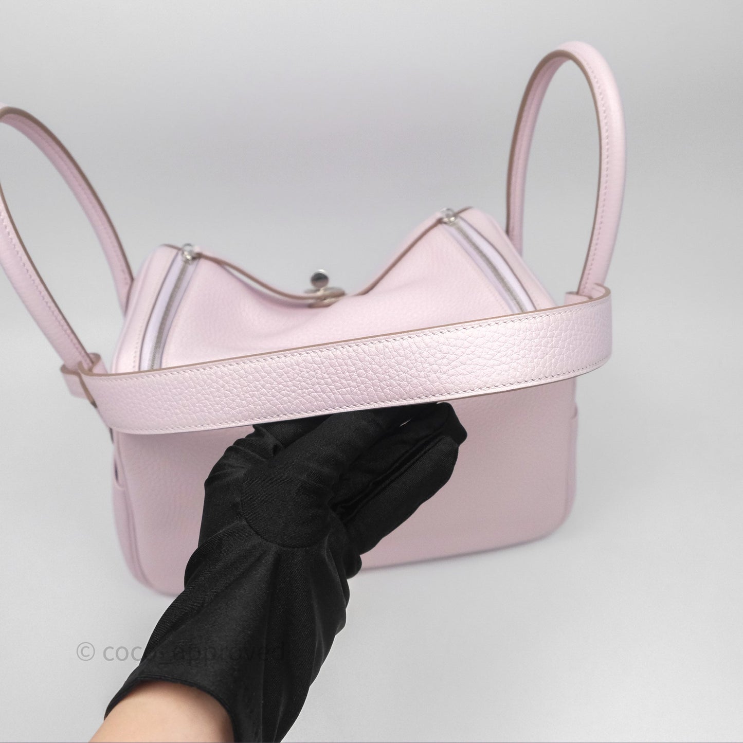 Hermès Lindy 26 Mauve Pale 09/Nata I2 Clemence Palladium Hardware