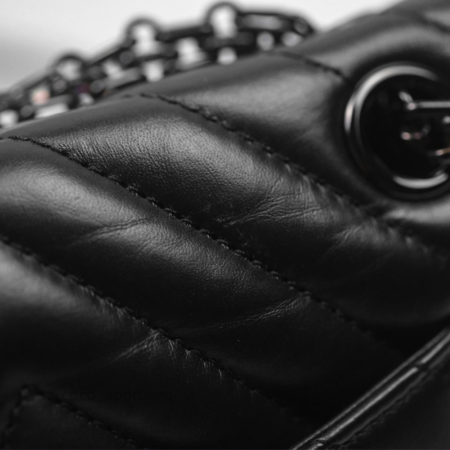 Chanel Mini Reissue 224 So Black Chevron Calfskin