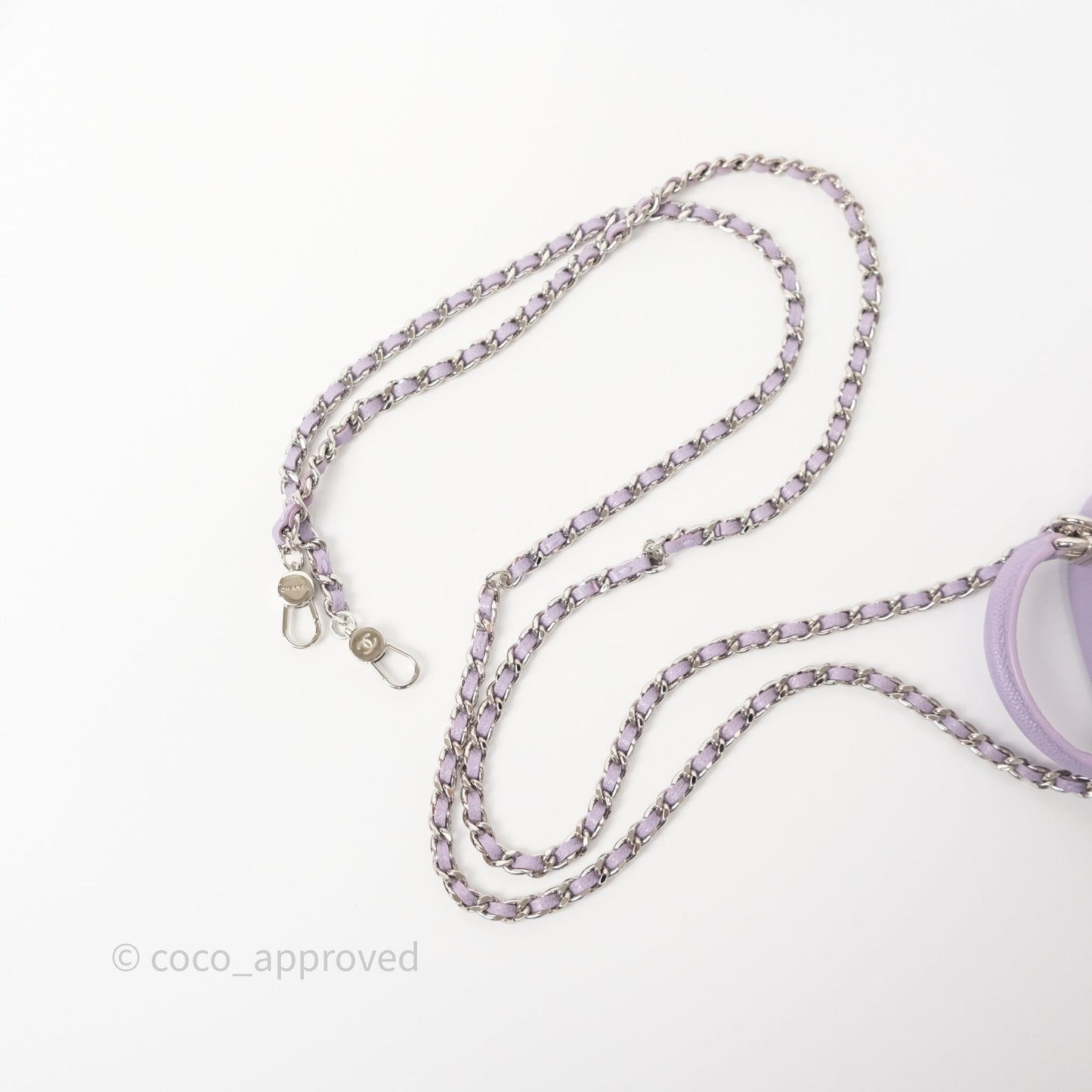 Chanel Classic Mini Backpack Lilac Caviar Silver Hardware