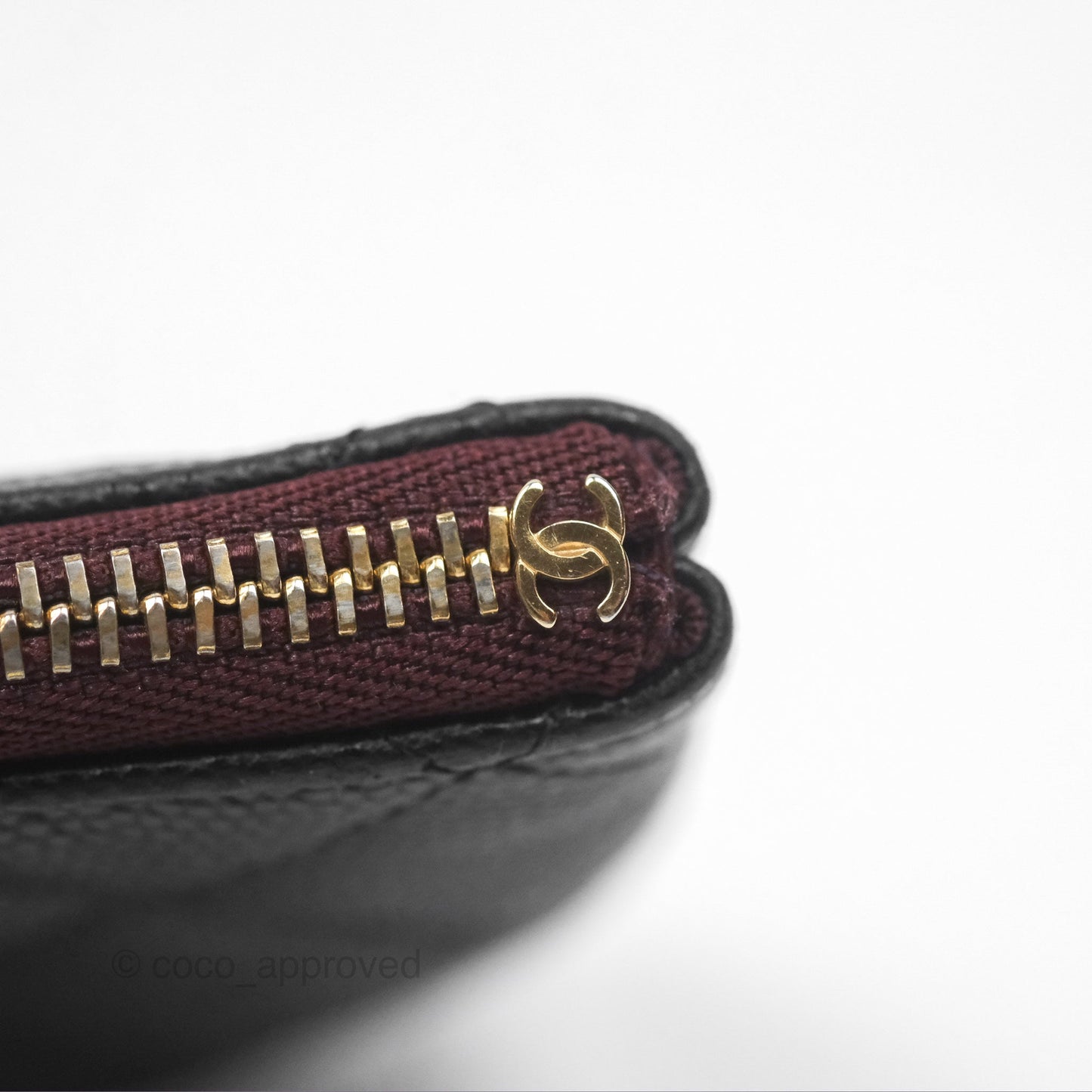 Chanel Quilted Mini O Case Black Caviar Gold Hardware