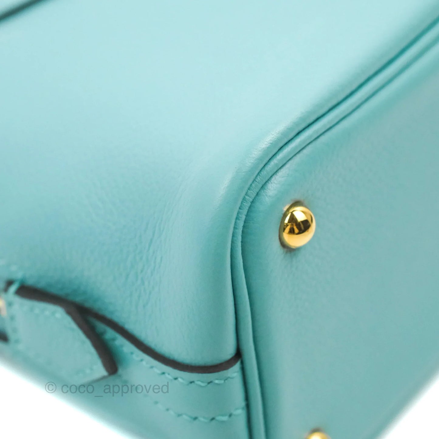 Hermes Mini Bolide 1923 Bag Bleu Atoll Evecolor Gold Hardware
