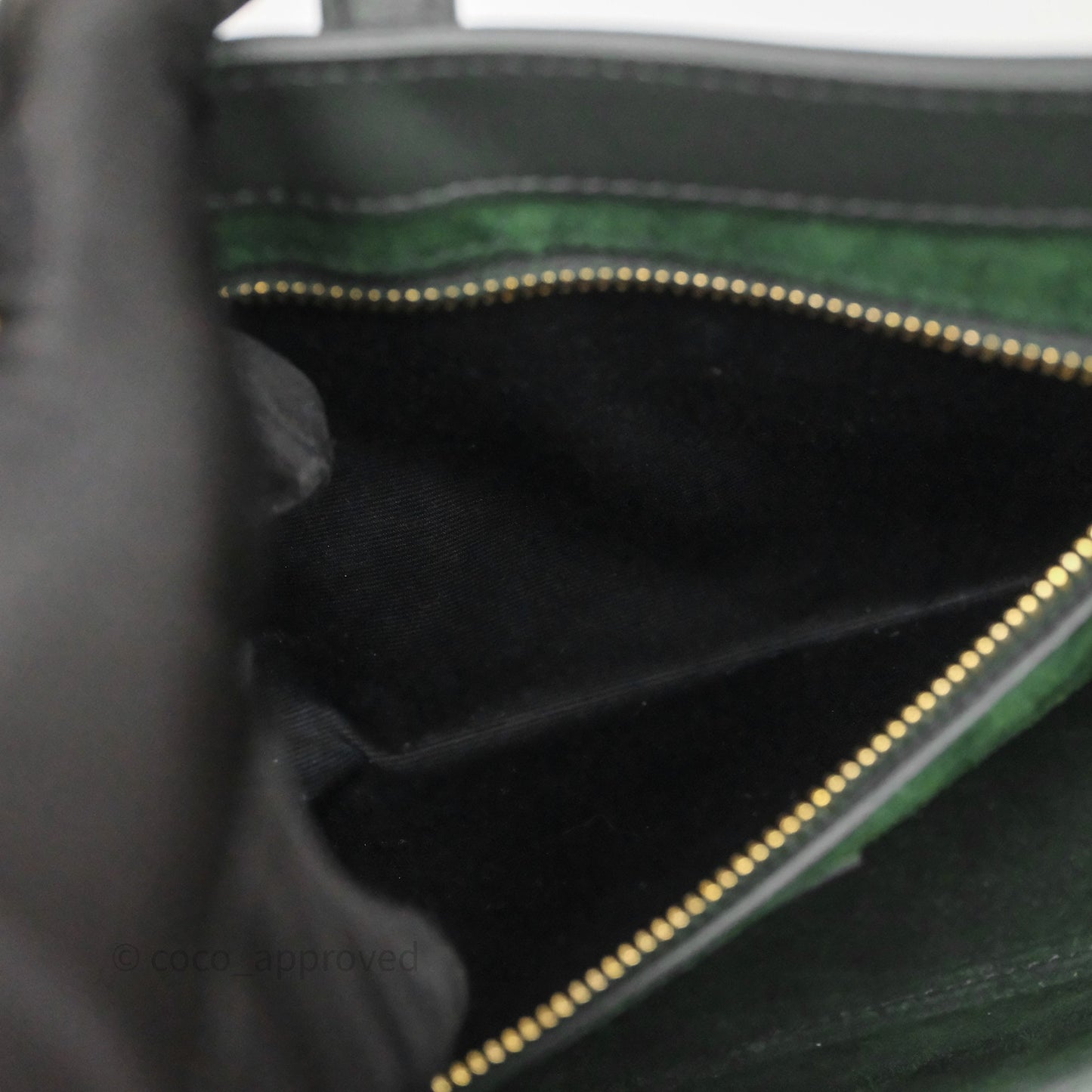 Saint Laurent ‘Le 5 a 7’ Hobo Bag Dark Green Smooth Calfskin