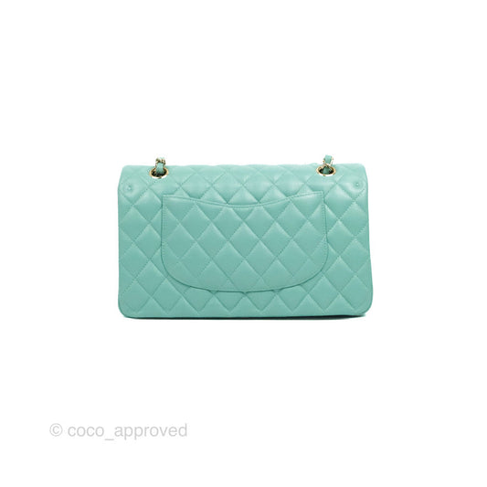 Chanel Classic M/L Medium Flap Quilted Tiffany Caviar Gold Hardware 21S