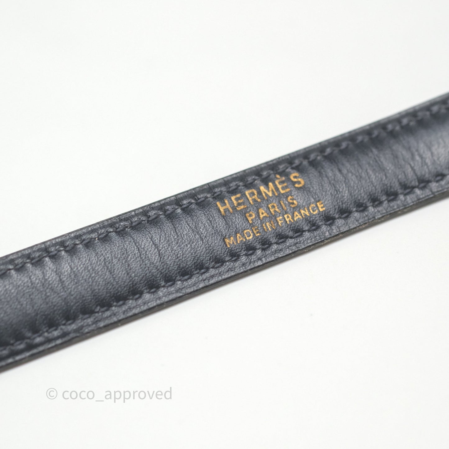 Hermès Vintage Kelly 28 Retourn Navy Box Leather Gold Hardware