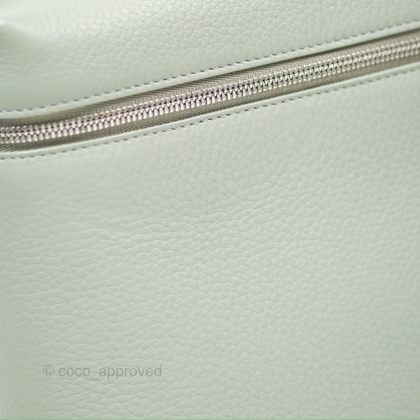 Loro Piana Extra Pocket Backpack L23.5 Eucalyptus Silver Hardware