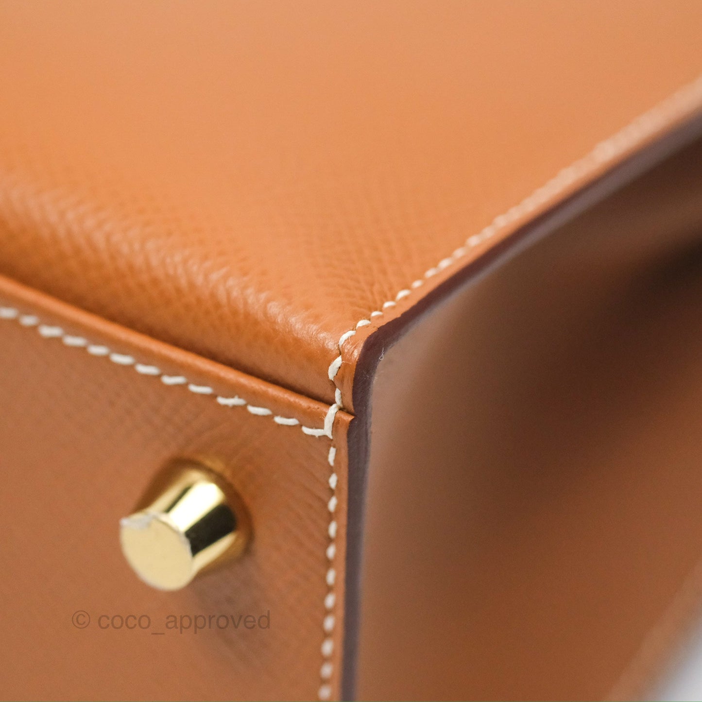 Hermès Kelly 25 Sellier Gold Epsom Gold Hardware