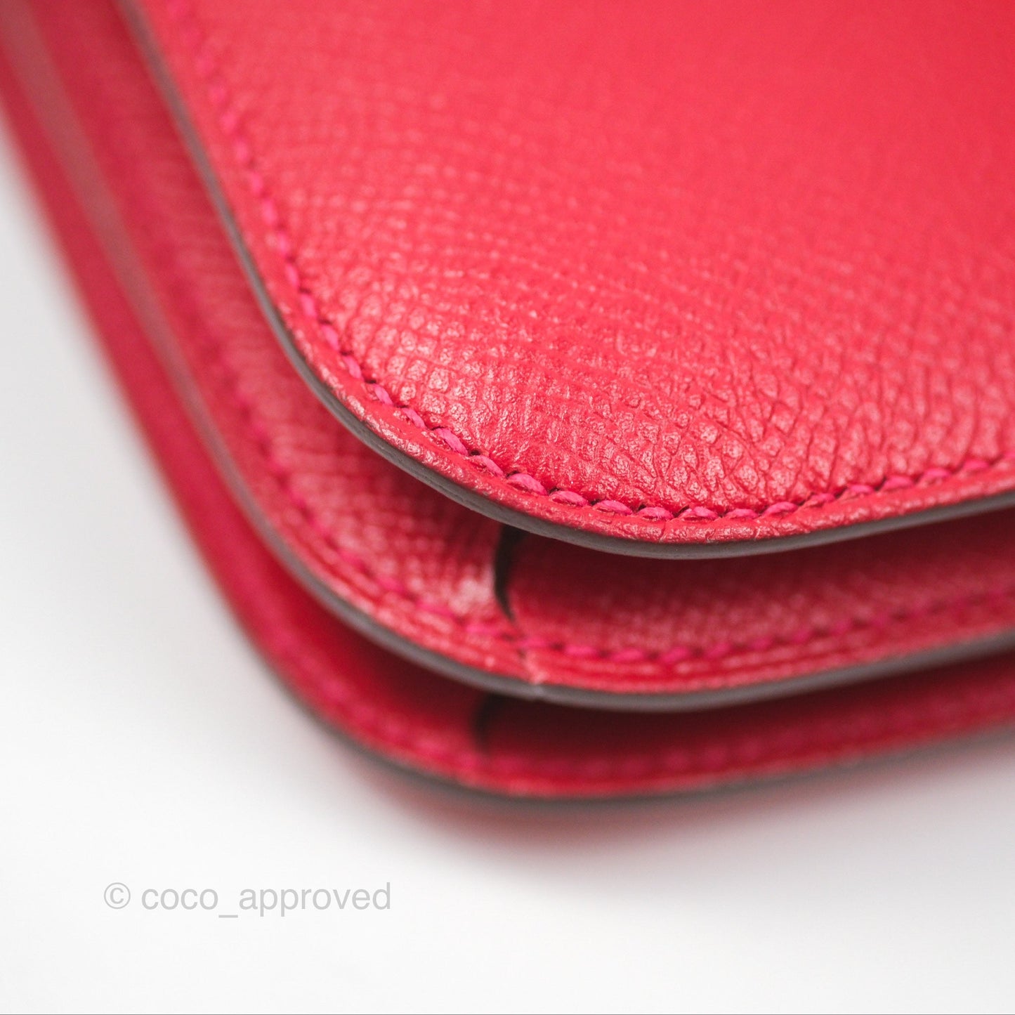 Hermès Constance Mini 18cm Red Epsom Gold Hardware