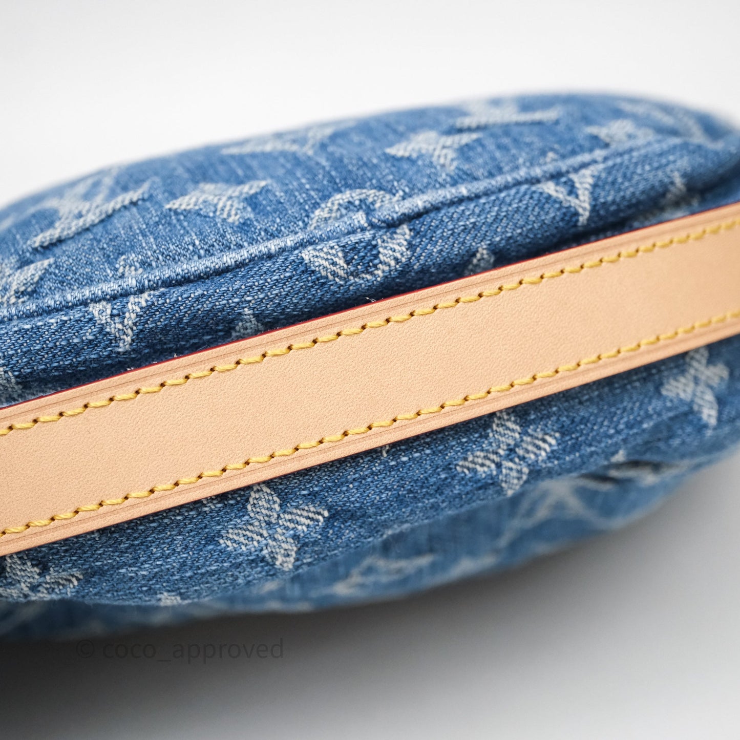 Louis Vuitton Croissant MM Denim Blue Monogram