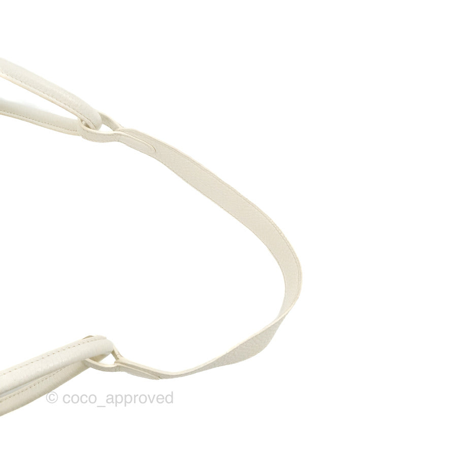 Hermes Lindy 30 White Clemence Palladium Hardware
