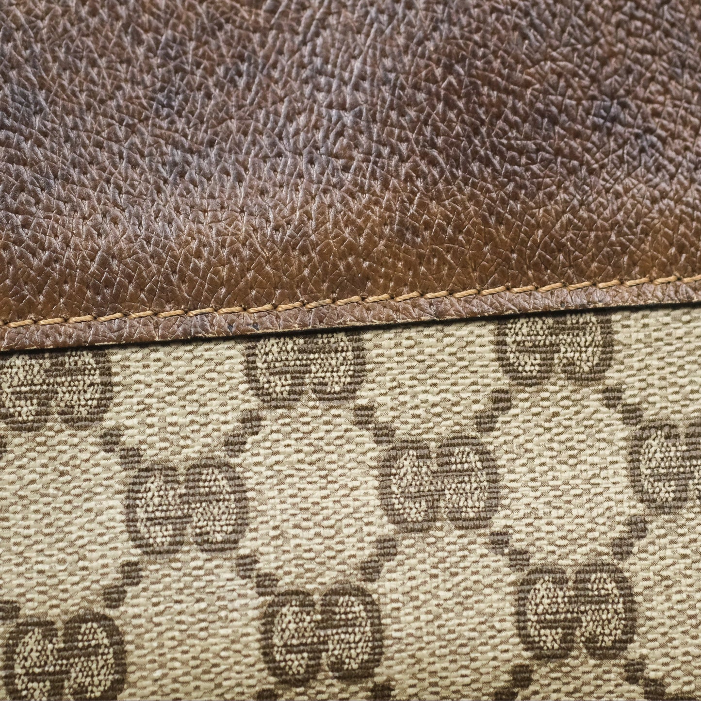 Gucci Vintage GG Supreme Tote Bag Canvas