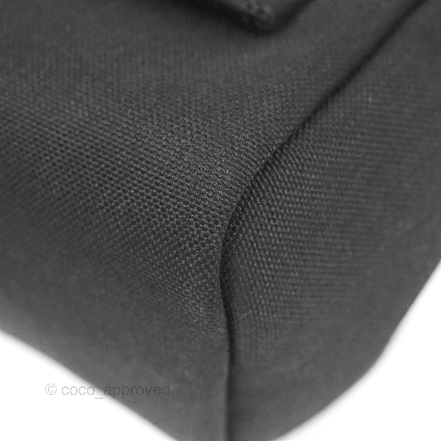 Hermès Herbag Zip 31 Retourne Black Canvas Palladium Hardware