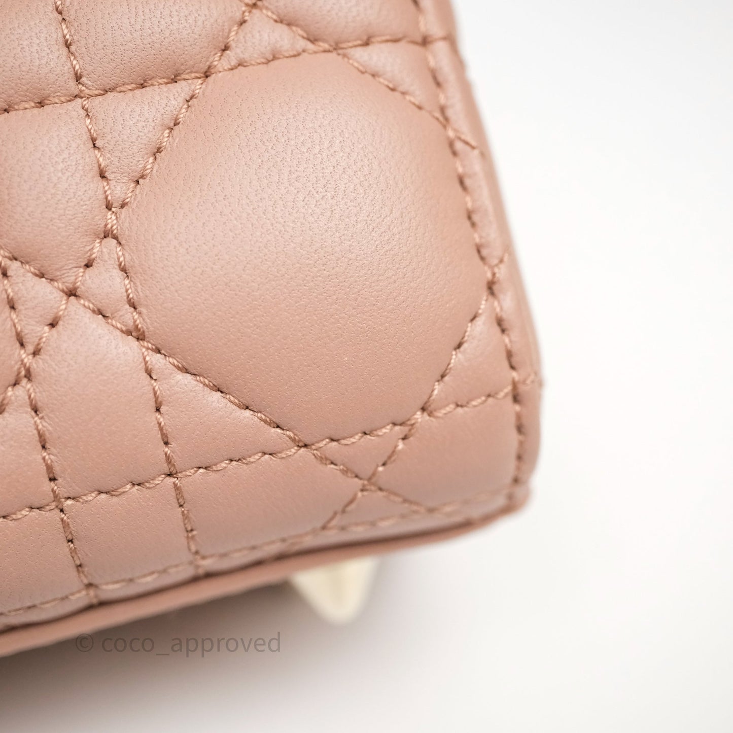 Christian Dior Small Lady Dior My ABCDior Bag Blush Cannage Lambskin