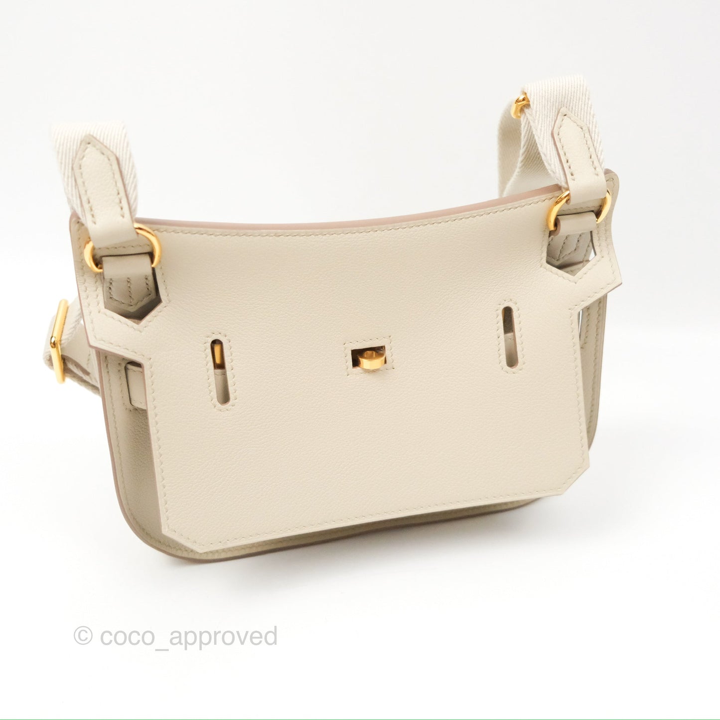 Hermès Mini Jypsiere Beton Evercolor Gold Hardware