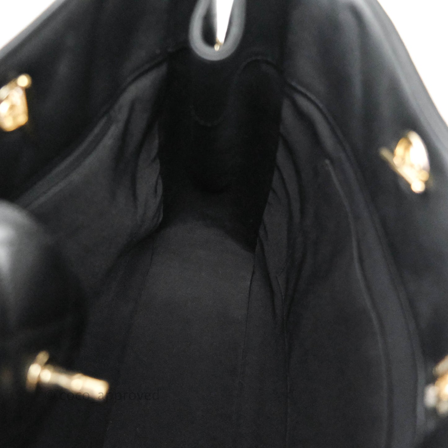 Chanel Quilted Timeless Tote Black Calfskin Gold Hardware