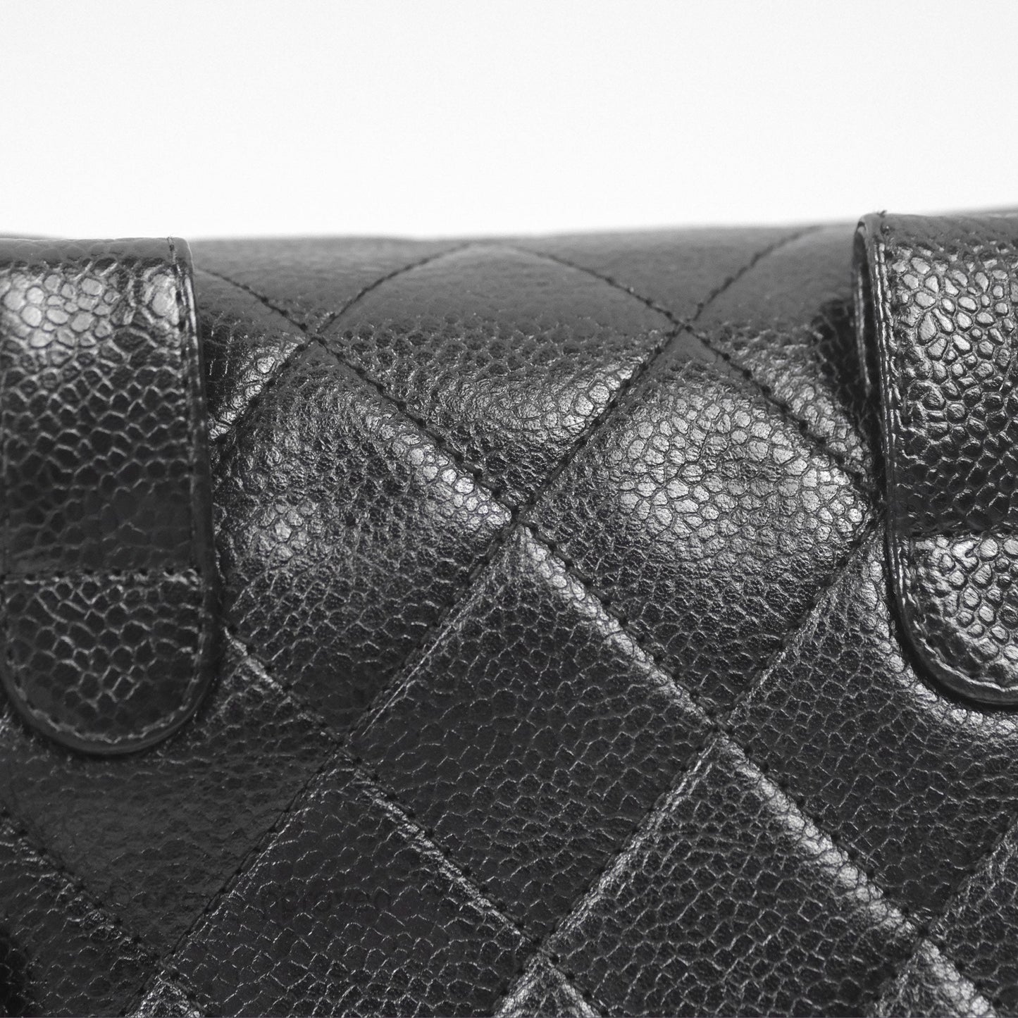 Chanel Vintage Belt Bag Black Caviar 24K Gold Hardware