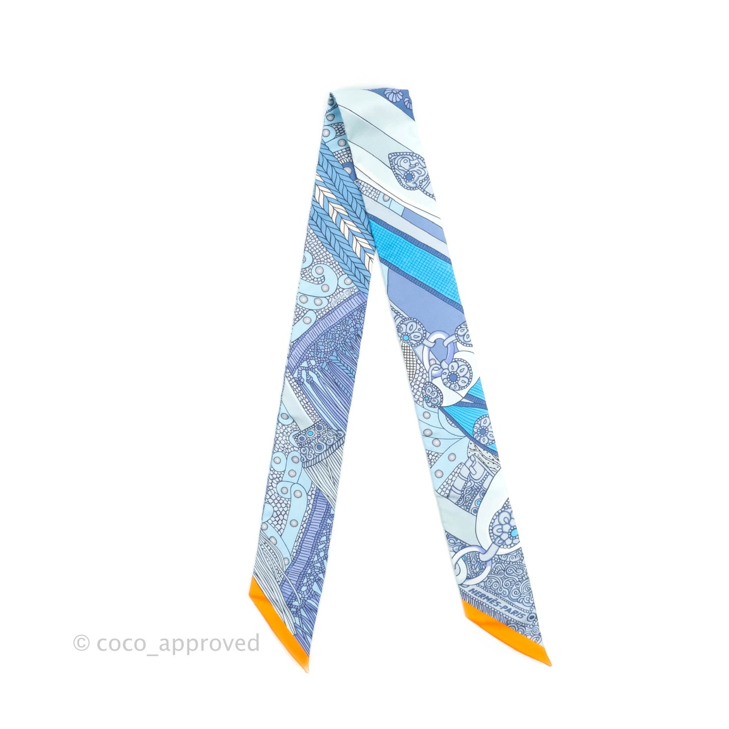 Hermès Silk Selle De Dignitaire Twilly