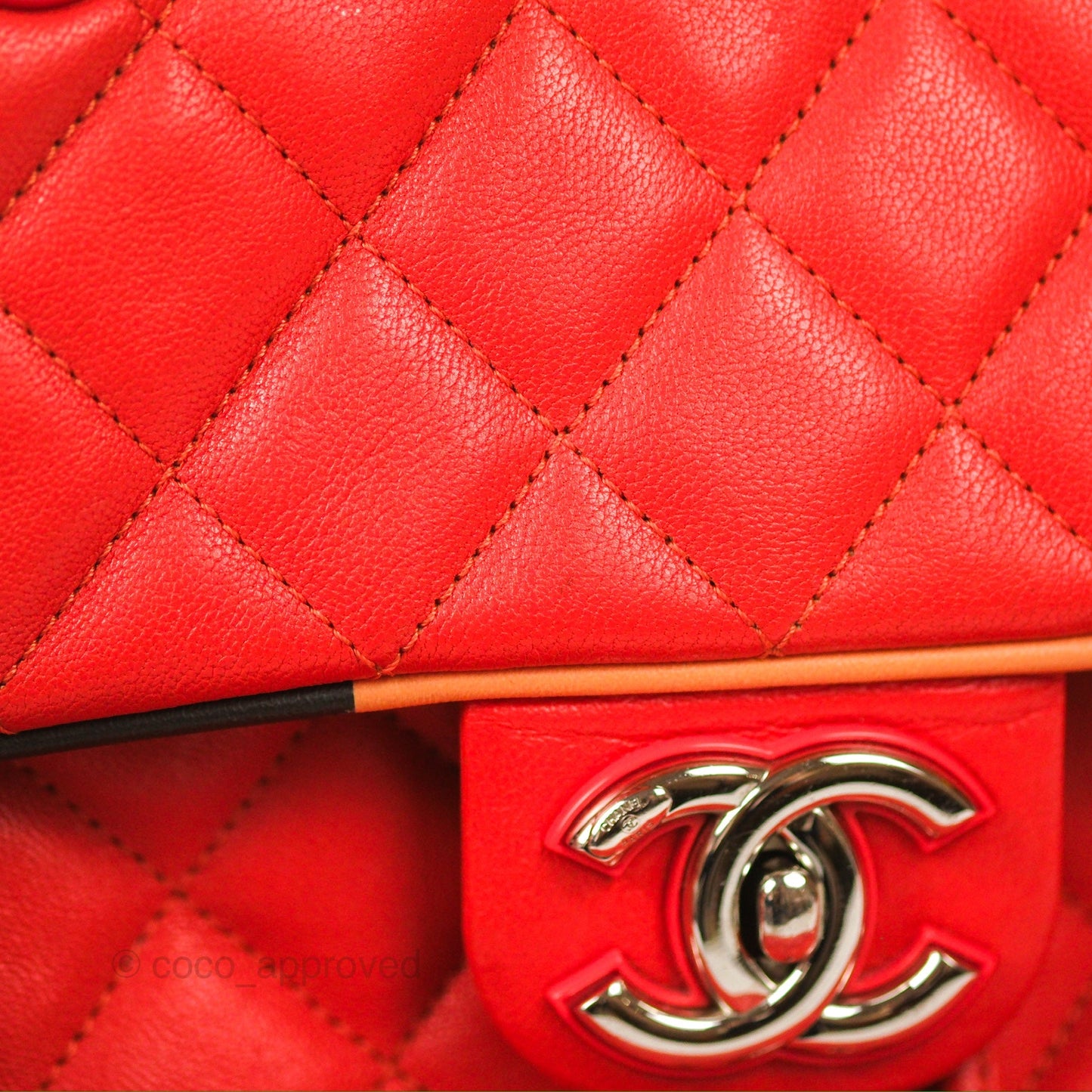 Chanel Quilted Small Cuba Urban Spirit Backpack Orange Lambskin