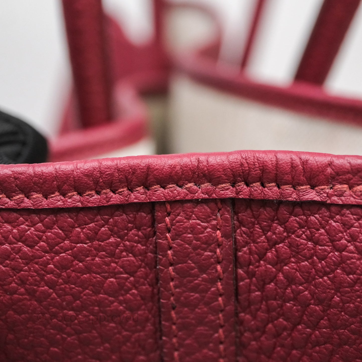Hermès Garden Party 36 Burgundy Negonda