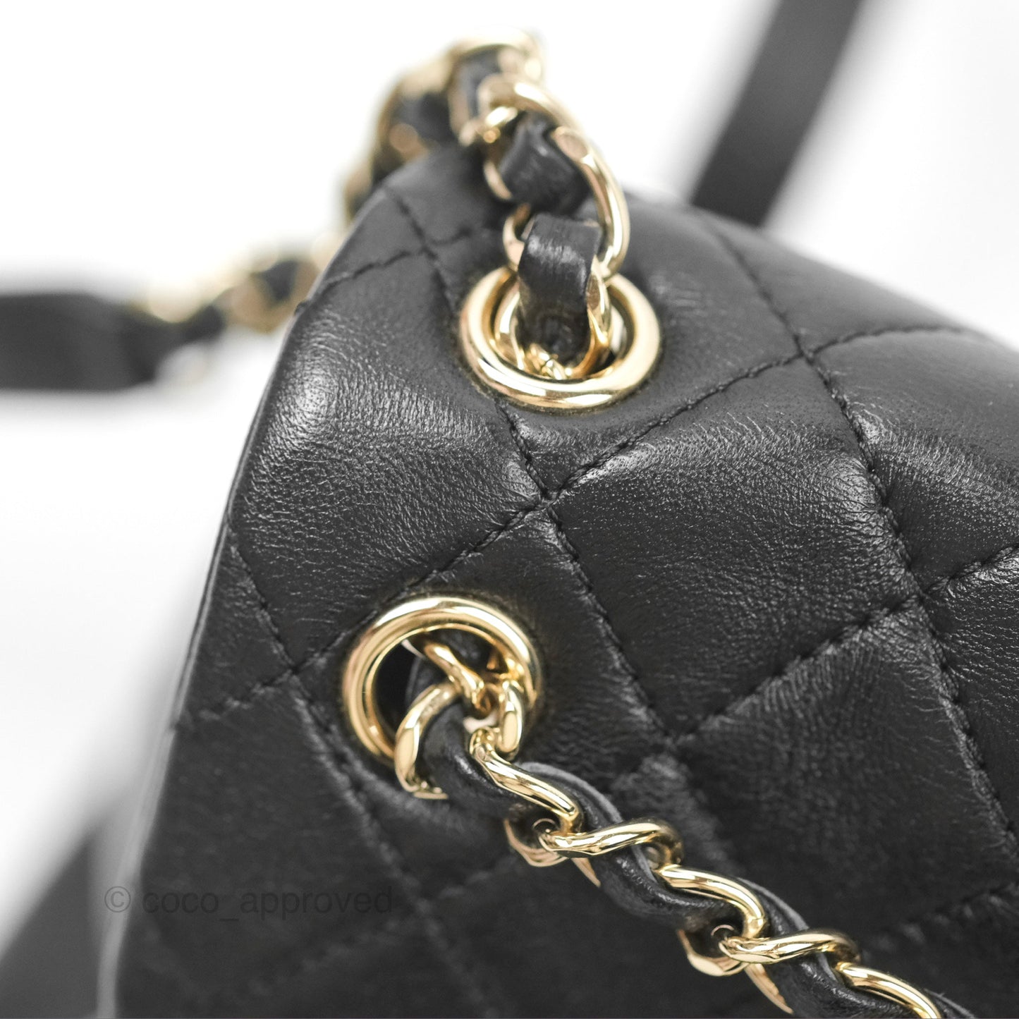 Chanel Quilted Small Duma Drawstring Backpack Black Calfskin Gold Hardware