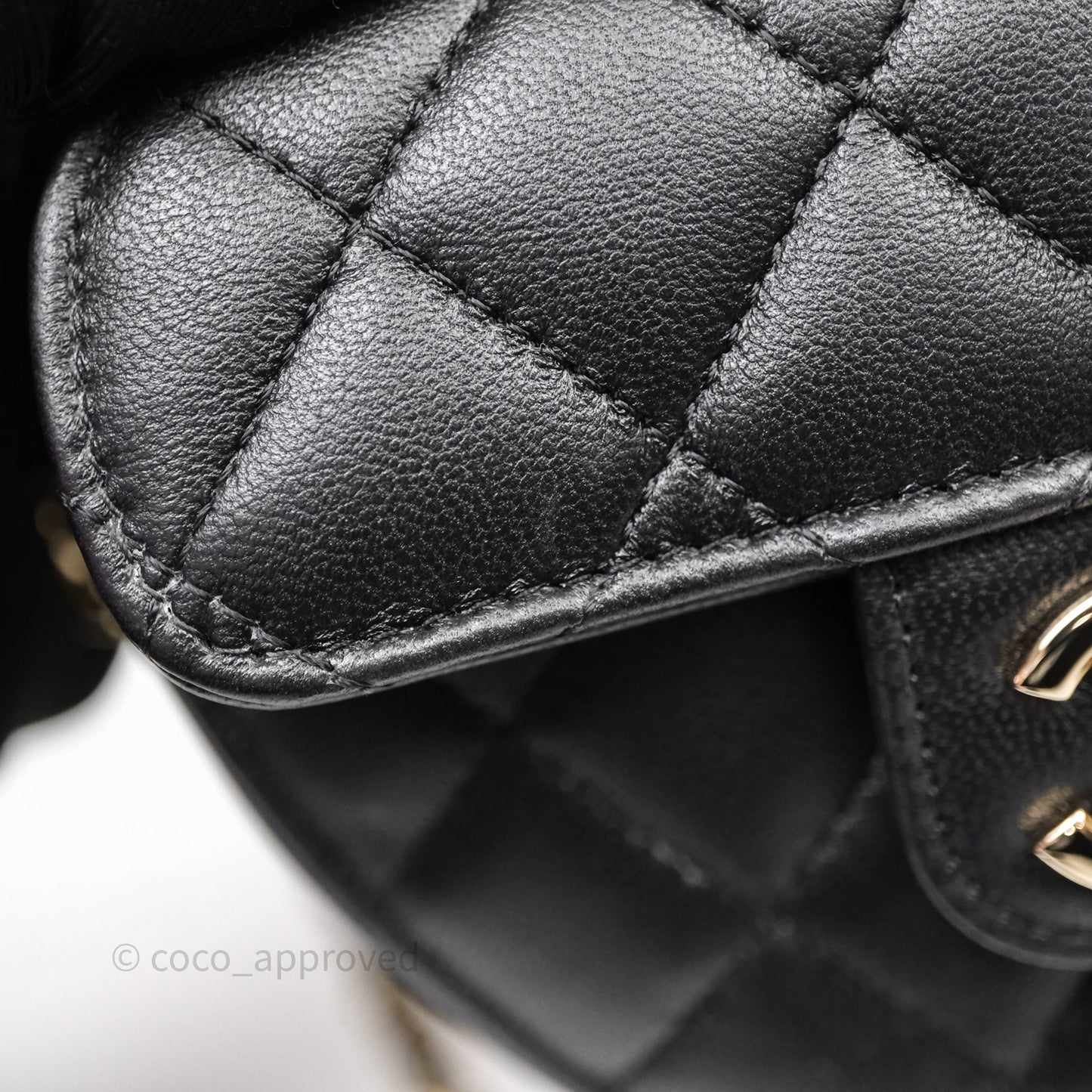 Chanel Small Heart Bag Black Lambskin Gold Hardware
