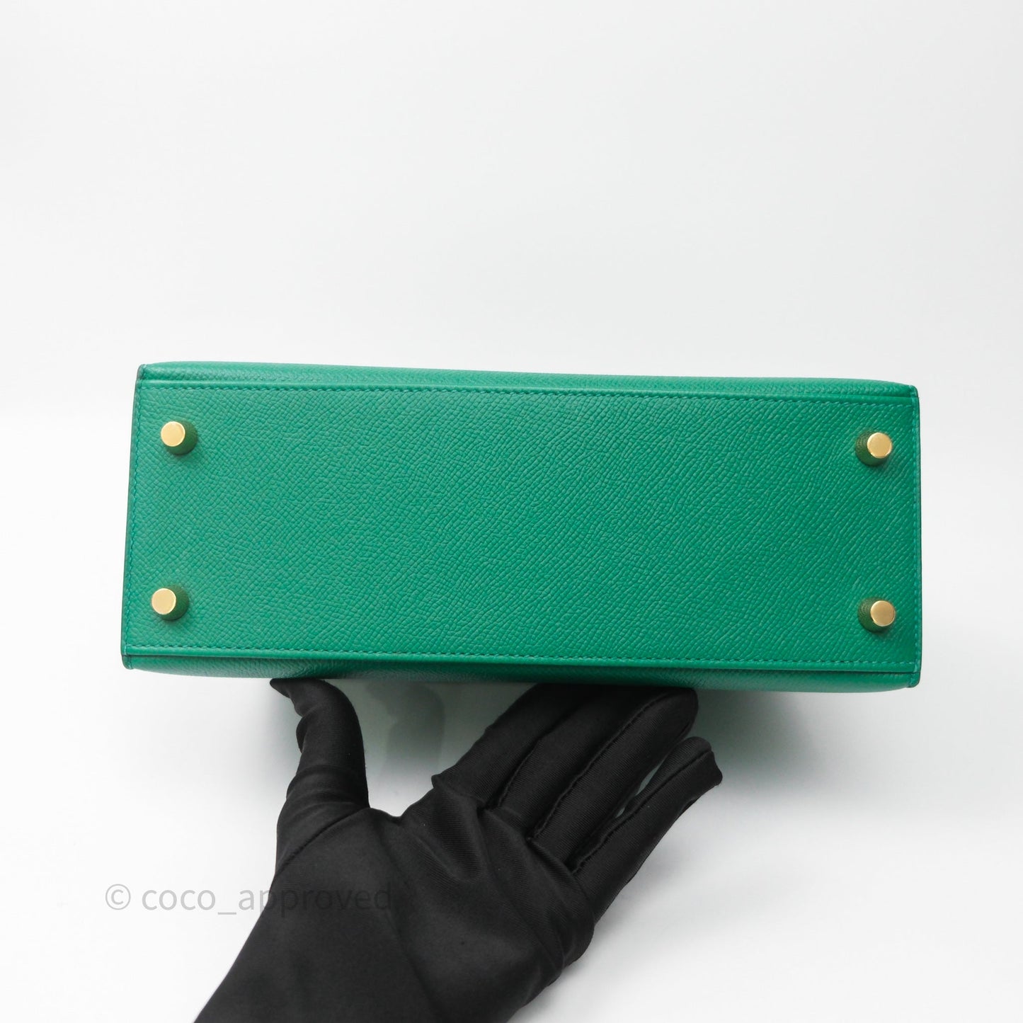 Hermes Kelly 25 Sellier Vert Vertigo Epsom Gold Hardware