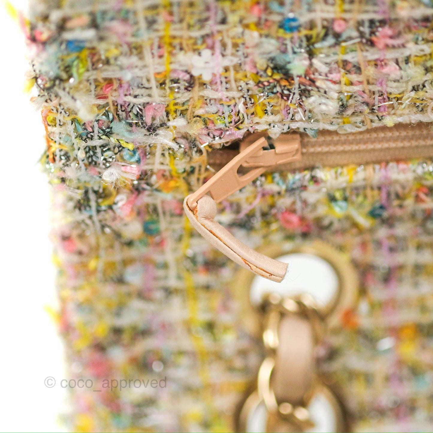 Chanel Reissue Tweed Pastel Garden Party Flap