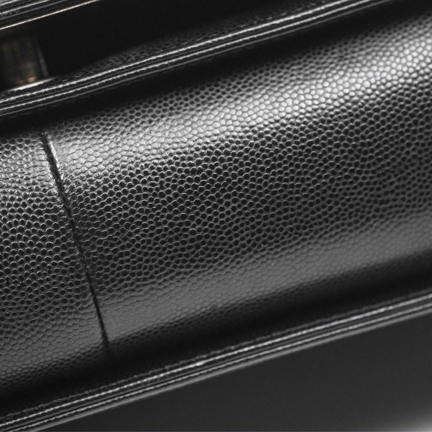 Chanel Medium Boy Quilted Black Caviar Ruthenium Hardware