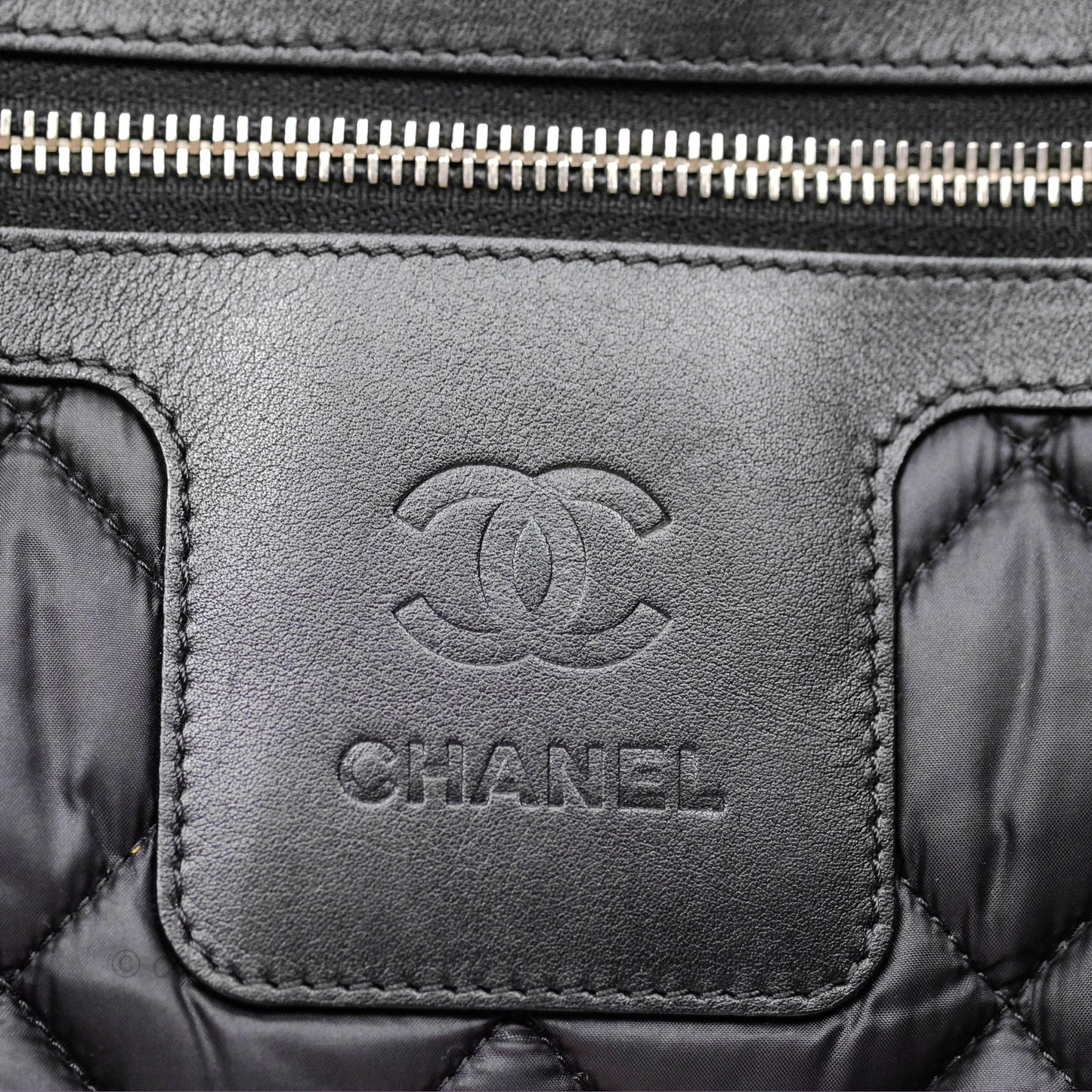 Chanel Coco Cocoon Backpack Black Nylon Silver Hardware