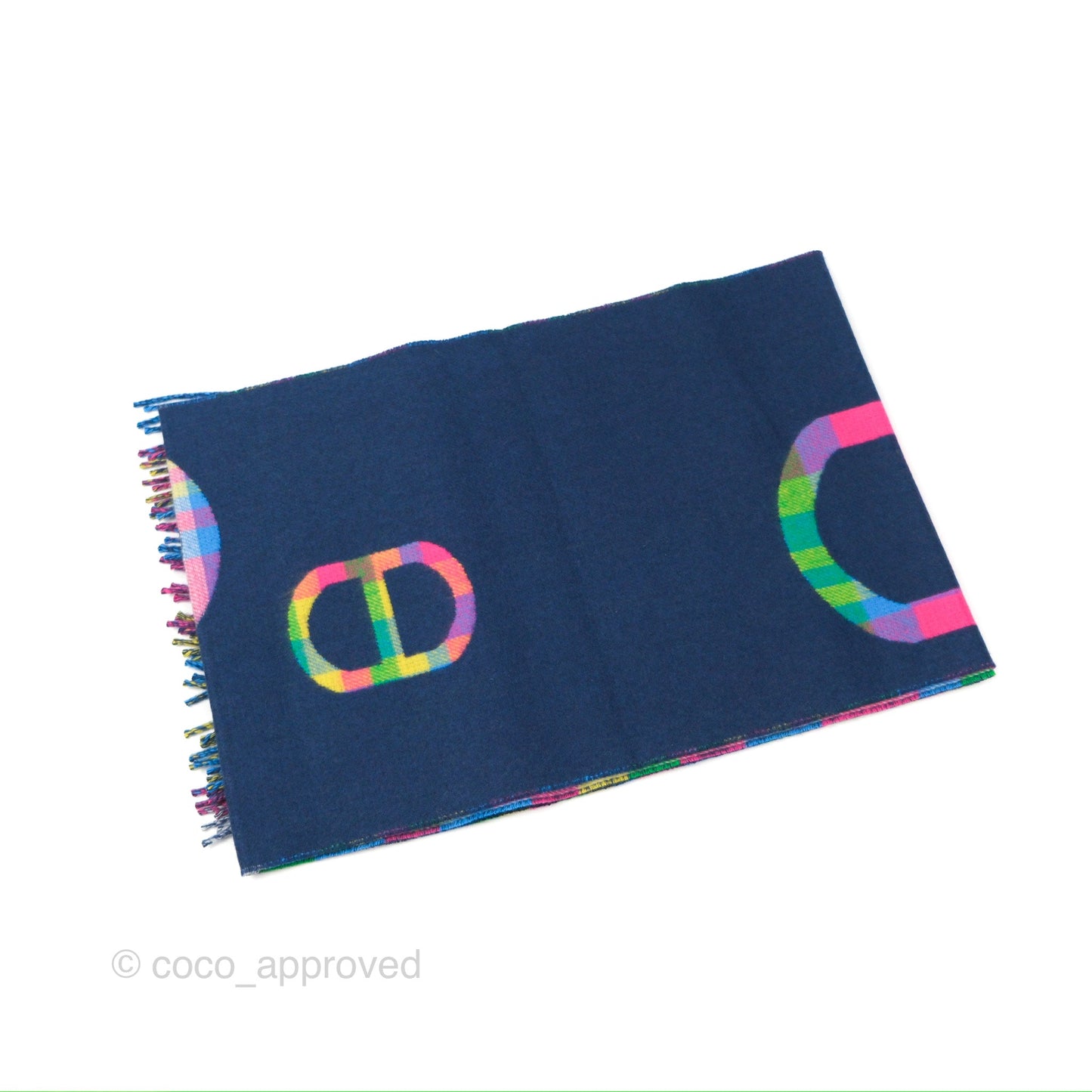 Hermès Tartan Maillons Muffler Cashmere
