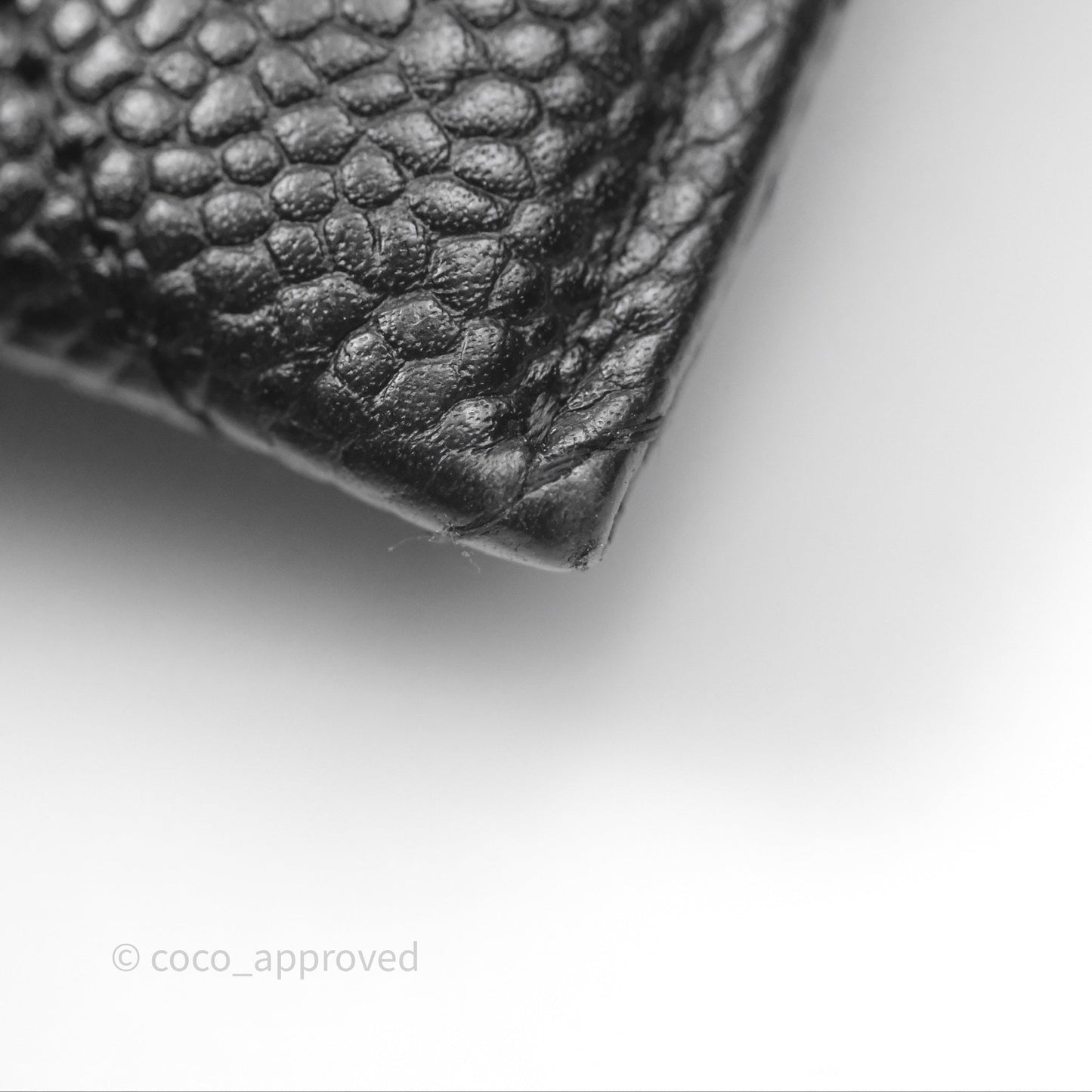 Chanel Classic Flat Card Holder Black Caviar Gold Hardware