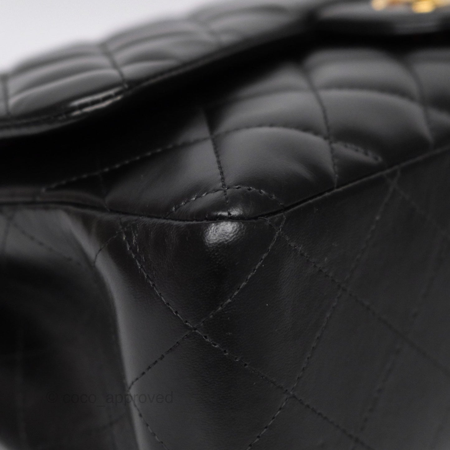 Chanel Jumbo Double Flap Black Lambskin Gold Hardware⁣⁣
