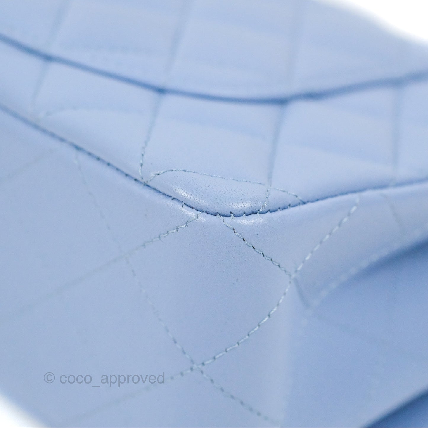Chanel Small Classic Quilted Flap Blue Sky Lambskin Gold Hardware 21C