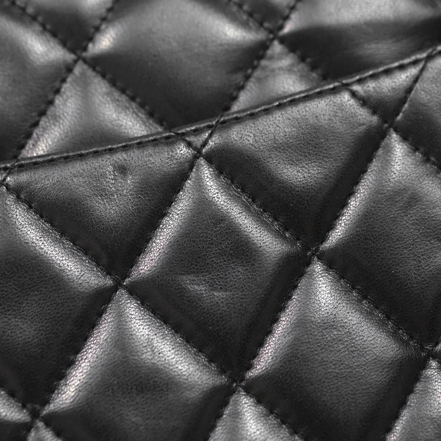 Chanel Jumbo Single Flap Black Lambskin Silver Hardware