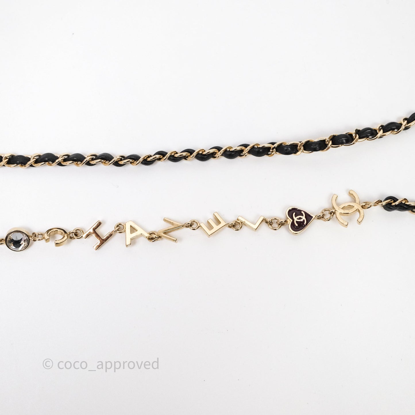Chanel CC Chain-Link Square Sunglasses Black