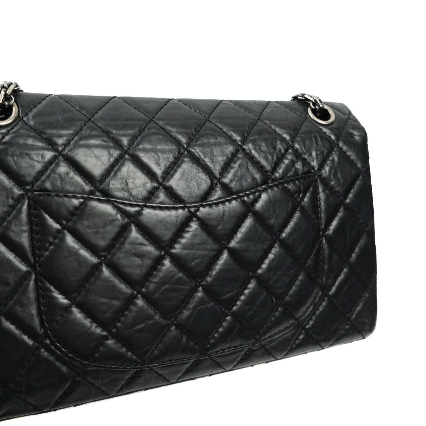 Chanel Reissue Quilted Aged Calfskin Black Ruthenium Hardware 226