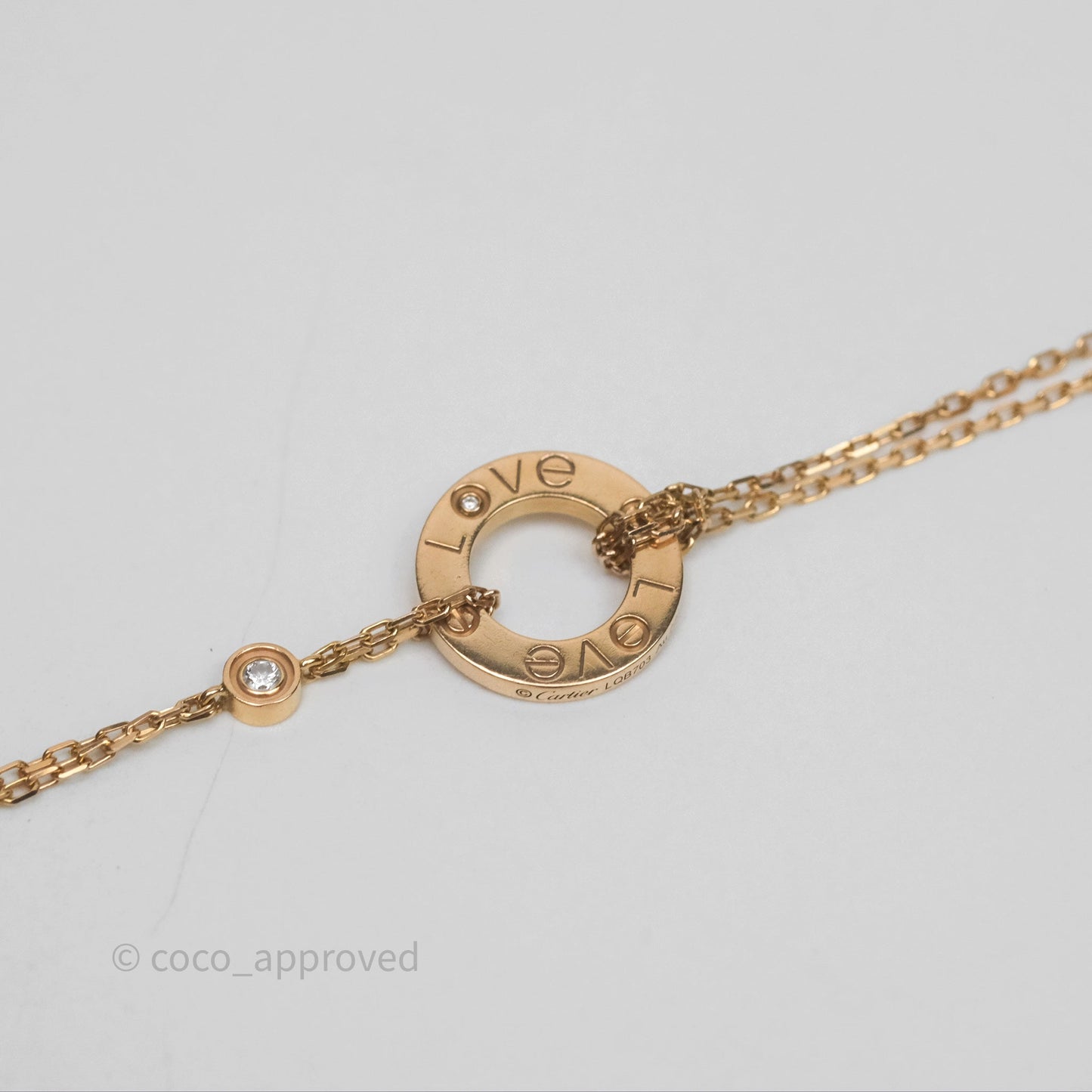Cartier Love Bracelet Rose Gold Diamonds