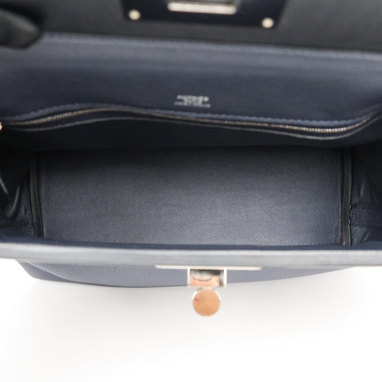 Hermès 24/24 29 Bleu Nuit 2Z / Noir Black 89 Togo/Swift Palladium Hardware